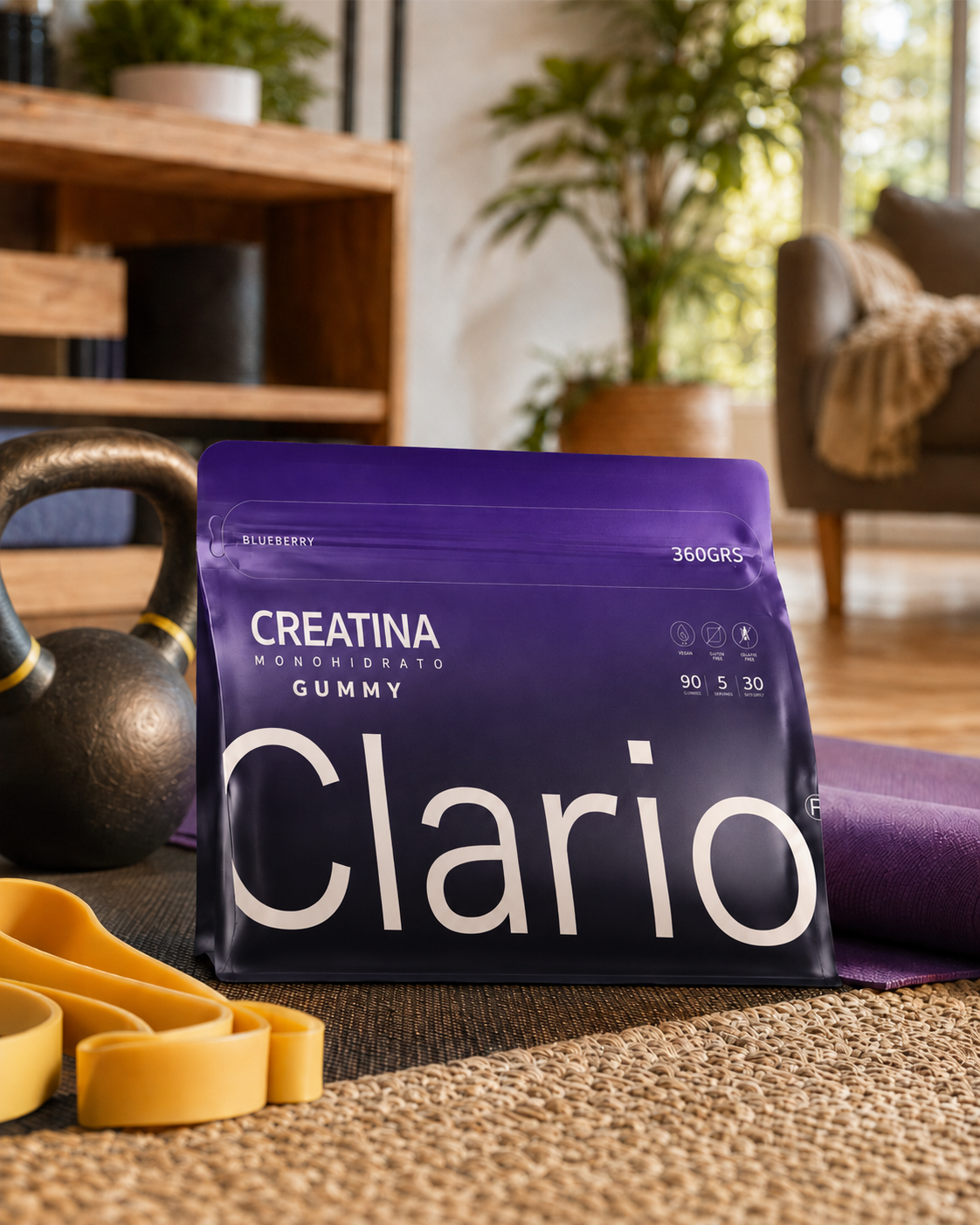 Creatina Monohidrato Gomitas Arándano 150 unidades